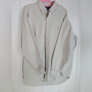 LIKE NEW!! Ralph Lauren, Blake, 100% Cotton Button Down. Size L